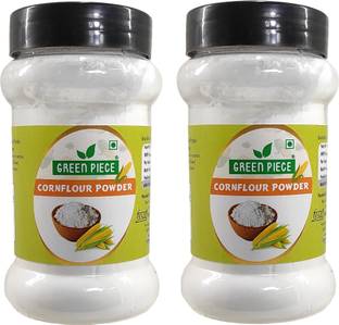 GREEN PIECE Cornflour Powder/Corn Strach/Ararot Powder/Makkai Powder (100gm) (Pack of 2) Starch Powder