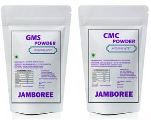 JAMBOREE GMS Powder 100gm and CMC Powder 100gm Making Soft, Smooth and Creamy (2x100g) Glycerol Monostearate (GMS) Powder