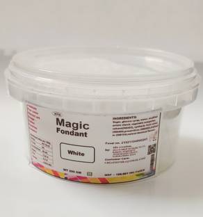 Xila Magic WHITE CAKE FONDANT Castor Sugar Semi Solid