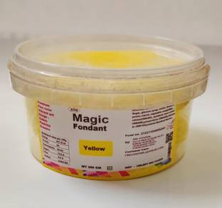 Xila Magic YELLOW CAKE FONDANT Castor Sugar Paste