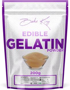 Bake King Gelatin Powder 200GM for jelly Making | Face Mask & Cooking/Baking Gelatin Powder