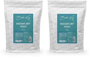 Bake King Combo Offer of Instant Active Dry Yeast Powder for Baking Bread kulchas, Naans and Ppizza Yeast Powder