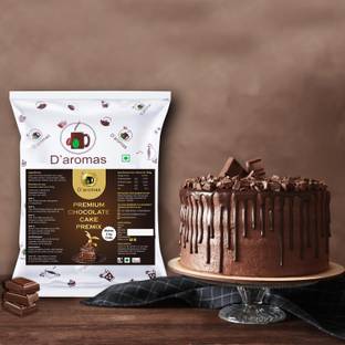 D'aromas Premium Chocolate Instant 100%Veg Cake Premix 3kg (Each500g)- (Pack Of 6) Baking Powder