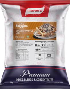 mavee's Supreme - Golden Waffle Cake Mix Eggless, Premium Baking solutions Baking Powder
