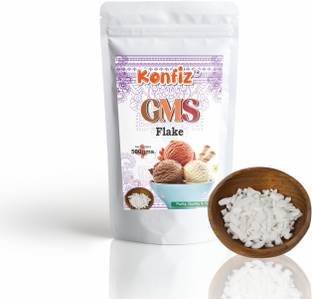 KONFIZ GMS Flake (Glycerol Monostearate) 500G for Ice Creams Glycerol Monostearate (GMS) Powder