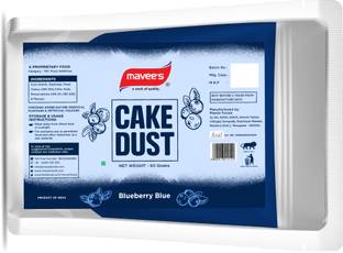 mavee's Cake Dust Packet - Blueberry Blue, Premium Colour Spray Decor Solutions Baking Powder