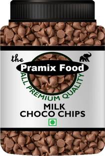 Pramix Milk Chocolate Chips, Choco Chips For Baking (Milk Choco Chips) - 250g Choco Chips Solid