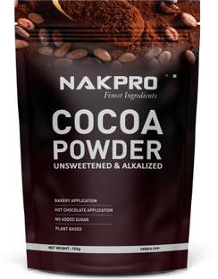 Nakpro Cocoa Powder Unsweetened & Alkalized | 22.5g Protein, 397.7g Energy, Plant Based Cocoa Powder