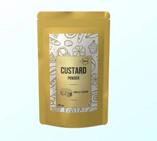 POONAM CUSTARD Vanilla Flavour Custard Powder 200gm | Smooth & Creamy Dessert Mix Custard Powder