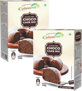 wheafree Gluten Free Choco Cake Mix-Pack of 2-500g Each | Lactose Free|Diabetic Friendly Self Rising Flour Powder