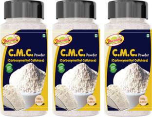 Dharmasut CMC Powder for Making Soft | Smooth | Creamy | Anti Caking and Instant Cake Premixes 300gm Carboxymethyl Cellulose (CMC) Powder
