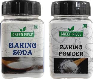 GREEN PIECE Baking Powder (100gm) And Baking Soda (100gm) (Pack of 2) Baking Powder