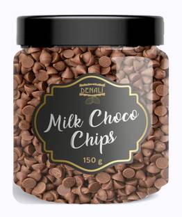 Denali Milk Choco Chips|Baking|Toppings|Decoration for Cakes,Ice-Cream, Desserts 150g Choco Chips Solid
