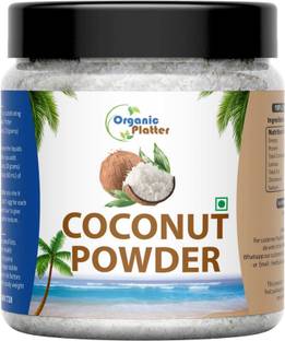 Organic Platter Coconut Powder Nariyal Burada Khopra Bura For Cooking Desiccated (Jar) Coconut Powder