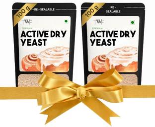 TWF Active Dry Yeast For Baking, 200 g x 2 Yeast Powder