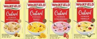WeiKFiELD Butterscotch, Mango, Strawberry, Vanilla Combo Custard Powder