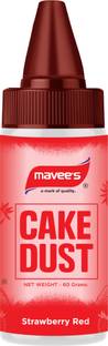 mavee's Cake Dust Bottle - Strawberry Red, Premium Colour Spray Decor Solutions Baking Powder