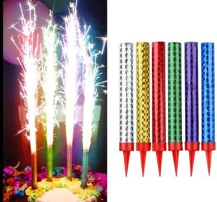 Bash N Splash 15cm Imported Sparkling Candles Happy Birthday Cake Topper Cake Topper