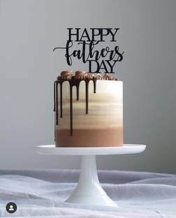 Swister Decor Happy Fathers Day Cake Topper