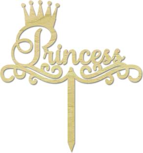 Darling Souvenir Princess Name Cake Topper Monogram Rustic Wooden Cake Topper Cake Decoration Cake Topper