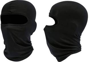 Aryan Hosiery Black Bike Face Mask for Men & Women