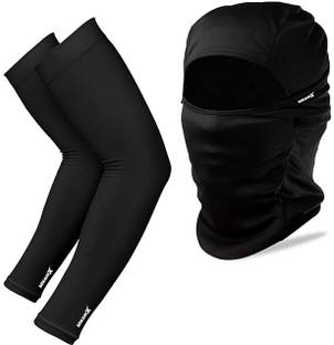 MIKANIX Black Bike Face Mask for Men & Women