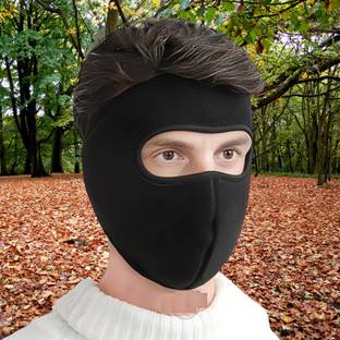 Hench Black Bike Face Mask for Men & Women