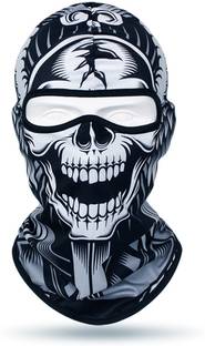 LQZ Black Helmet Skull Cap for Men & Women