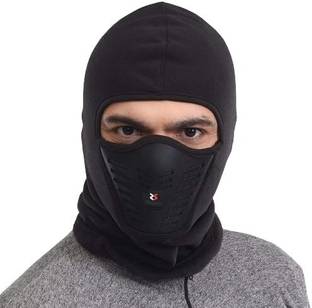 zaysoo Black Bike Face Mask for Men & Women