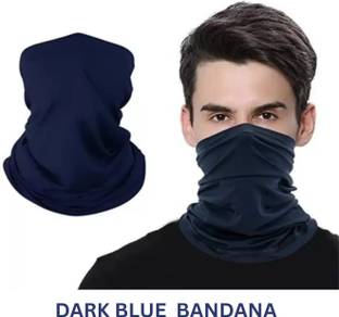 JUST JUNKIES Blue Bike Face Mask for Men