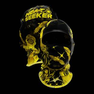Tiivra Black, Yellow Bike Face Mask for Men & Women