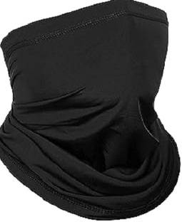 plutoprom Black Bike Face Mask for Men & Women