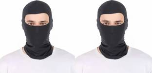 JUST JUNKIES Black Bike Face Mask for Men