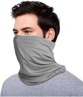plutoprom Grey Bike Face Mask for Men & Women