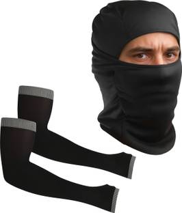 AUTOSITE Black Bike Face Mask for Men