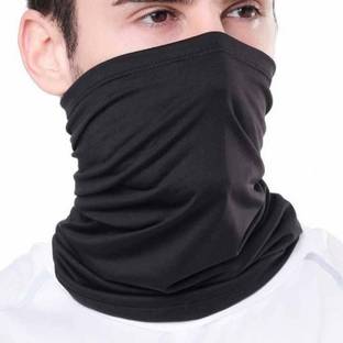 plutoprom Black Bike Face Mask for Men & Women
