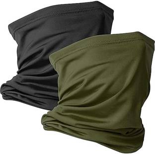 plutoprom Black, Green Bike Face Mask for Men