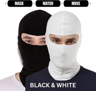 PEENAKIN White, Black Bike Face Mask for Men