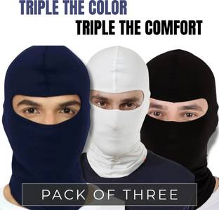 PEENAKIN Black, White, Blue Bike Face Mask for Men