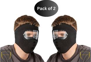 Homeistic Applience Black Bike Face Mask for Men & Women