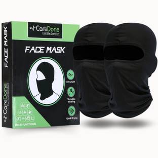 CareDone Black Bike Face Mask for Men