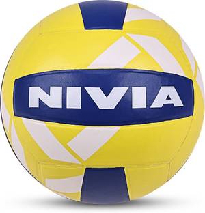 NIVIA Super Strike Pasted, Match Ball, 18 Panels Volleyball - Size: 4