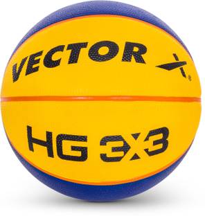 VECTOR X HG-3X3 Official Match Ball Approved From Basketball Federation Of India Basketball - Size: 6