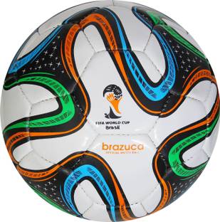 Wikigo Brazuca Multi PVC 32 Panels with Needle Football - Size: 5