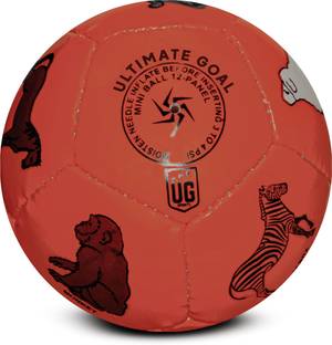 ULTIMATE GOAL Orange Ball for Kids Football - Size: 3