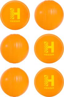 Heega Non Toxic Plastic Cricket Ball Yellow (30 Gm Per Ball) Cricket Training Ball