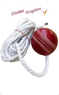 Cricketkingdom Cricket Leather Hanging Ball With Rope For Training/Practice/knocking Cricket Leather Ball