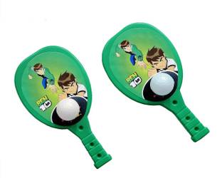 BnM Ben 10 Plastic Table Tennis for Kids | Indoor/Outdoor| Green Table Tennis Ball