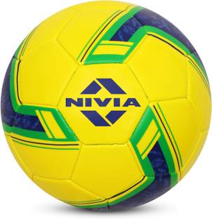 NIVIA Spinner (Brasil), 32 Panel Design, Ideal For Natural and Artificial Turf Football - Size: 5