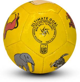 ULTIMATE GOAL Bright Yellow Soccer Ball for Kids | Soft & Easy to Kick | Ages 3+ Football - Size: 3